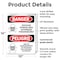 Signmission Pesticide Storage Area Bilingual Danger Sign, Plastic, 10in W x 14in L, 2PK OS-2PACK-DS-P-1014-VS-1524 - alternate 3